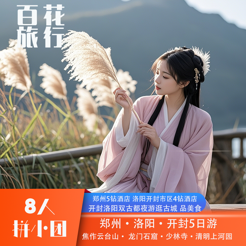 『8人精品小团』焦作云台山+龙门石窟+少林寺+清明上河园5天4晚