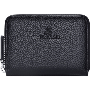 稻草人超薄迷你小钱包男短款真皮男士钱包正品皮夹子卡包女大容量