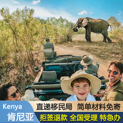 肯尼亚签证简化办理个人旅游商务电子签证特加急办理内罗毕东非三国签证
