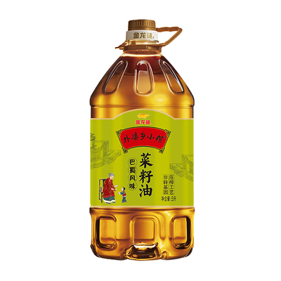 金龙鱼外婆乡小榨巴蜀风味菜籽油5L(非转压榨)