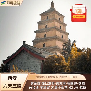 【特别升级一晚窑洞住宿】西安6日游 壶口瀑布黄帝陵兵马俑南泥湾