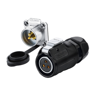 凌科LP20防水连接器led显屏电源舞台灯光电源插头音频航空插头3芯