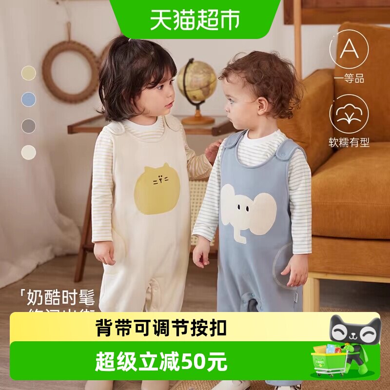 babylove宝宝背带裤可爱熊图案图片