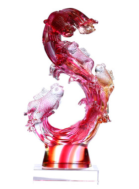 水晶琉璃轻奢风搬家暖房新居摆件