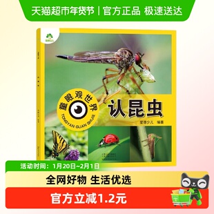 认昆虫-童眼观世界 爱德少儿 编著 3-6岁儿童看图识新华书店