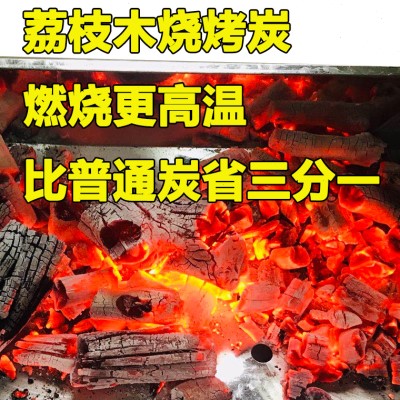 冬季荔枝果木炭广西木炭烧烤碳无烟家用取暖专用围炉煮茶无烟碳