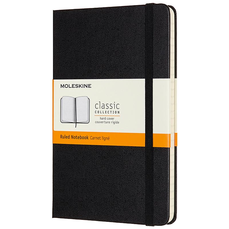 【可定制】MOLESKINE 经典硬面中型笔记本 简约创意记录工作办公文具用品 日记本商务办公会议记录本手账本