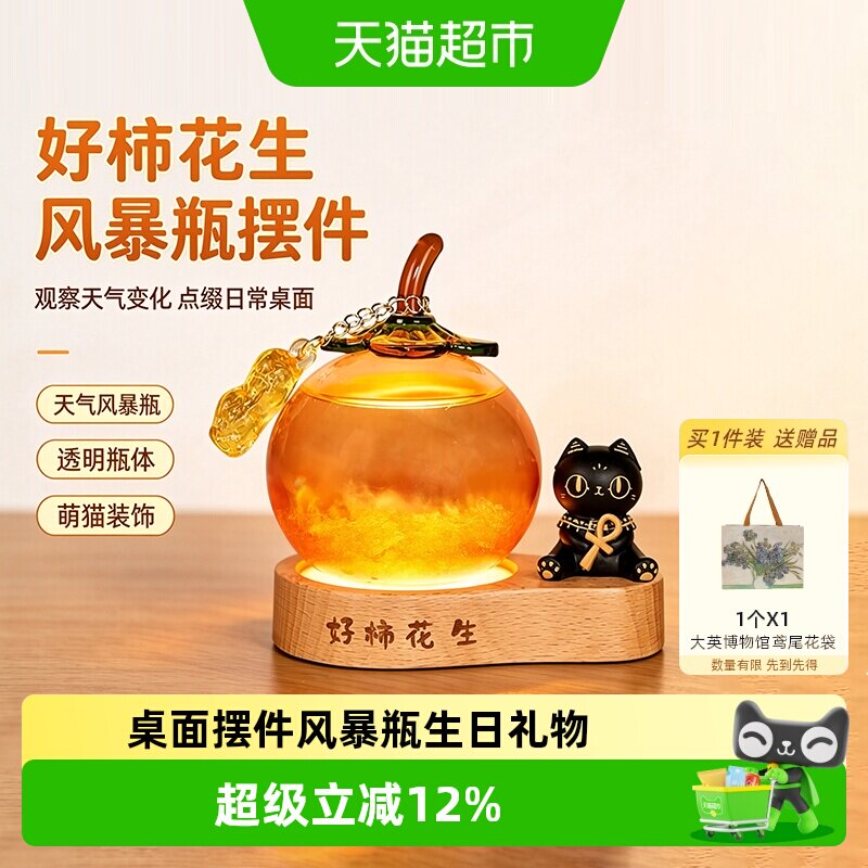 柿柿如意风暴瓶小夜灯图片