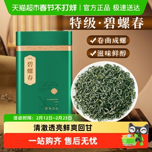 君品臻特级碧螺春茶绿茶2025年新茶茶叶礼盒装自己喝明前正宗鲜爽