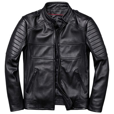 PERCOOL欧美风男士真皮皮衣