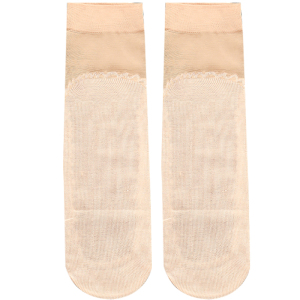 浪莎夏季水晶丝耐磨防勾丝黑短袜