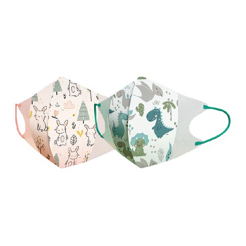 绿鼻子婴幼儿3d防护儿童口罩