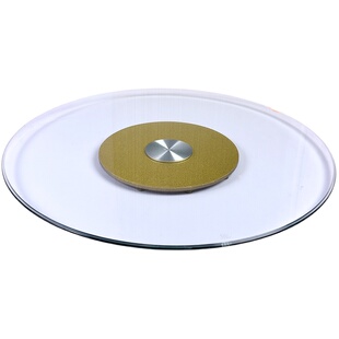 酒店餐桌转盘钢化玻璃圆桌转盘圆形桌面旋转底座饭桌转盘家用包邮