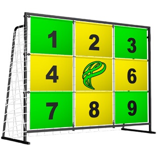 足球趣味九宫格 球门精准点球训练器 世界杯装饰球门九宫格足球门