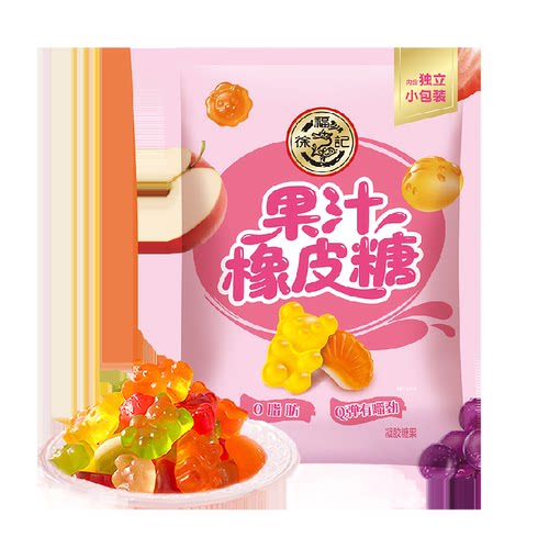 徐福记果汁橡皮糖489g
