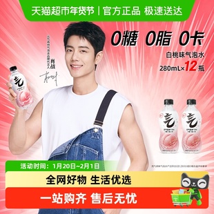 【下拉详情享补贴】元气森林气泡水白桃味/维c橙味0糖0卡汽水饮料
