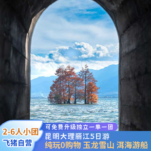 2-6人纯玩小团昆明丽江玉龙雪山大理洱海泸沽湖香格里拉5天4晚