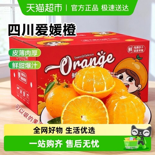 送货上门四川爱媛果冻橙新鲜水果