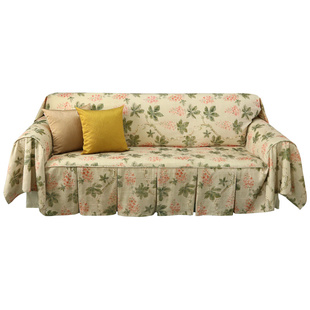 防猫抓沙发巾全盖布沙发垫套防尘罩布艺美式现代四季通用可定制