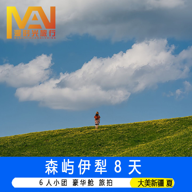 2-6人小拼团夏游新疆旅游伊宁那拉提夏塔草原独库赛里木湖旅拍8天