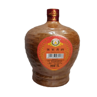 广东河源特产紫金三谷围优级客家黄酒糯米酒月子酒1.5L ≥8％