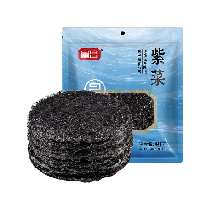富昌头水紫菜干净无沙柔嫩爽滑图片