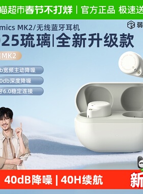 弱水时砂琉璃MK2真无线入耳式蓝牙耳机主动降噪2025新款超长续航