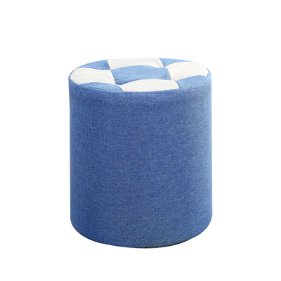 实木创意时尚风客厅布艺小凳子