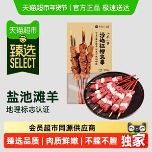 臻选西鲜记宁夏盐池滩羊沙地红柳大串烧烤羊肉串大串新鲜正宗