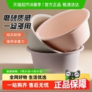 宝时可大容量磨砂脸盆简约洗脸塑料盆家用卫生间清洁洗脚盆子泡脚