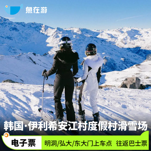 [伊利希安江村度假村滑雪场-往返巴士]韩国伊利希安滑雪首尔往返巴士明洞弘大东大门站点