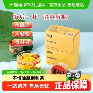 徽隆堂荷葉檸檬茶VC解膩輕盈體態順暢大肚拒絕臃腫不懼油膩刮刮茶