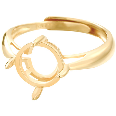 2021新款潮纯银戒指18k圆形