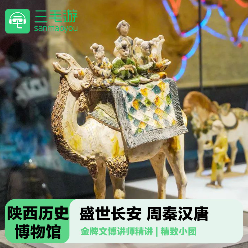 三毛游◆陕西历史博物馆讲解 2.5H专业导游西安一日游大咖讲解VIP