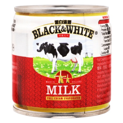 香港黑白小包装全脂淡奶