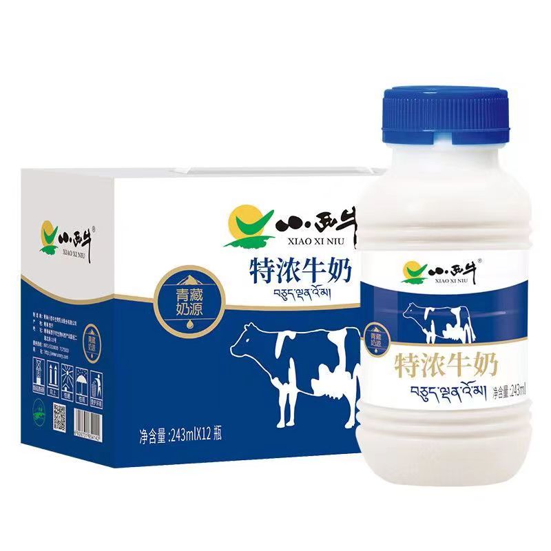 小西牛纯牛奶243ml*12瓶