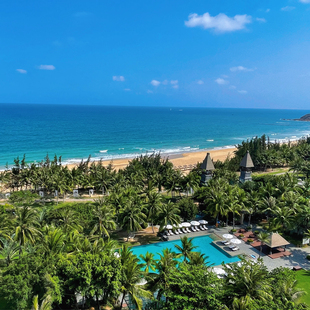 错峰特惠2晚三亚莱佛士酒店旅拍旅游免税店亚特兰蒂斯蜈支洲套餐