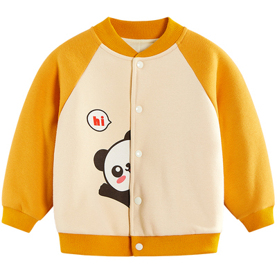 儿童棉服宝宝加绒外套秋冬