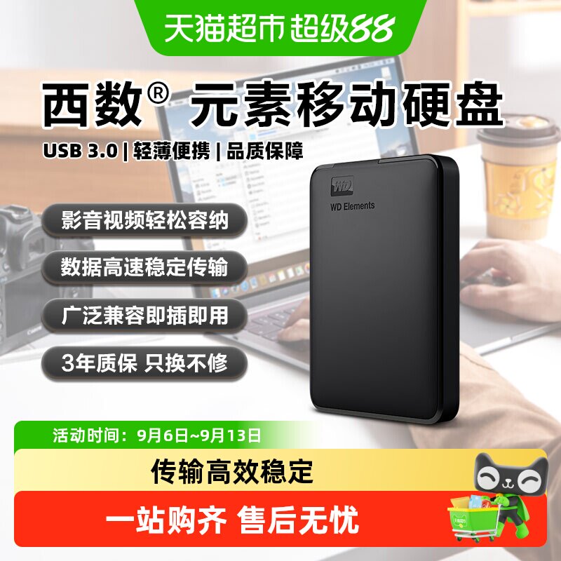 WD西数移动硬盘5T图片