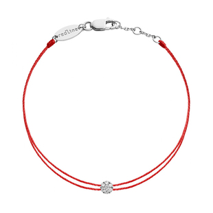 redline红绳年女士Illusion Twin 0.05克拉钻石双绳手链