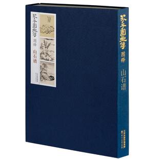 芥子园画传图释山石谱 国画芥子园画谱康熙版临摹范画石法皴法山法流泉瀑布石梁水云画法国画技法教程教材书 天津人美