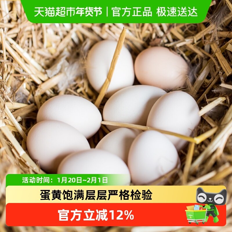 田园居AAA级新鲜鸡蛋鲜鸡蛋谷物喂养鸡蛋整箱礼盒装,水产肉类/新鲜蔬果/熟食,鸡蛋,淘宝优惠券,粉丝福利购,淘宝优惠卷