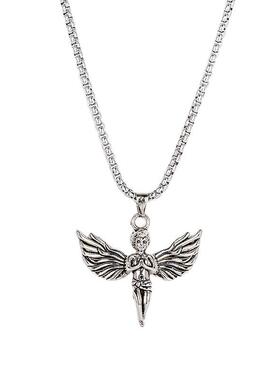 kanzao复古小天使项链国潮土酷