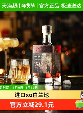 法国进口XO白兰地洋酒加兰帕斯特调酒鸡尾酒基酒烈酒500ml