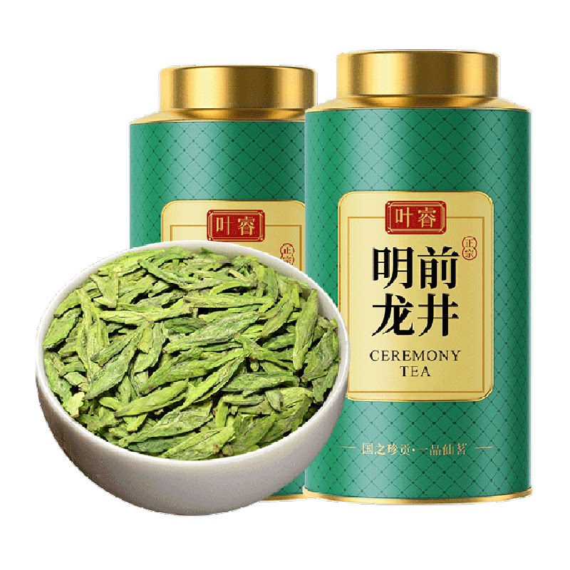 叶睿龙井茶2025正宗明前龙井高山绿茶罐装茶叶礼盒装送礼长辈