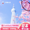 日本4G电话卡softbank手机流量上网卡高速网络旅游sim卡 亿点直营