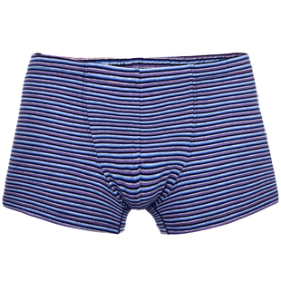 Topnew/铜牛【2条装】男士平脚内裤棉氨彩色条纹四角裤男NC004