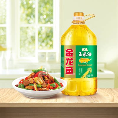 金龙鱼优选玉米油5L  非转基因压榨家用大桶食用油