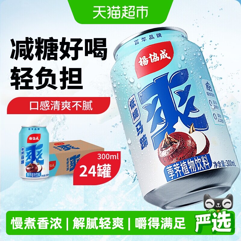 杨协成低糖马蹄爽马蹄水果汁荸荠果肉夏日消暑饮料整箱300ml*24罐