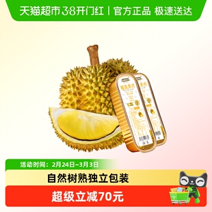 山猫超人金枕榴莲肉冷冻果肉自然树熟泰国进口榴莲软糯香甜